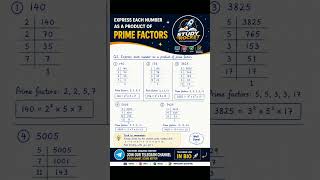 Prime Factorization in Minutes 🔥 Class10 Maths Trick #shorts #maths #studyrocket #primefactorization