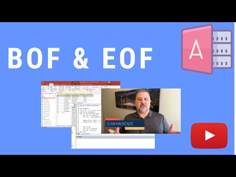New How to Use BOF and EOF on Recordsets in MS Access
