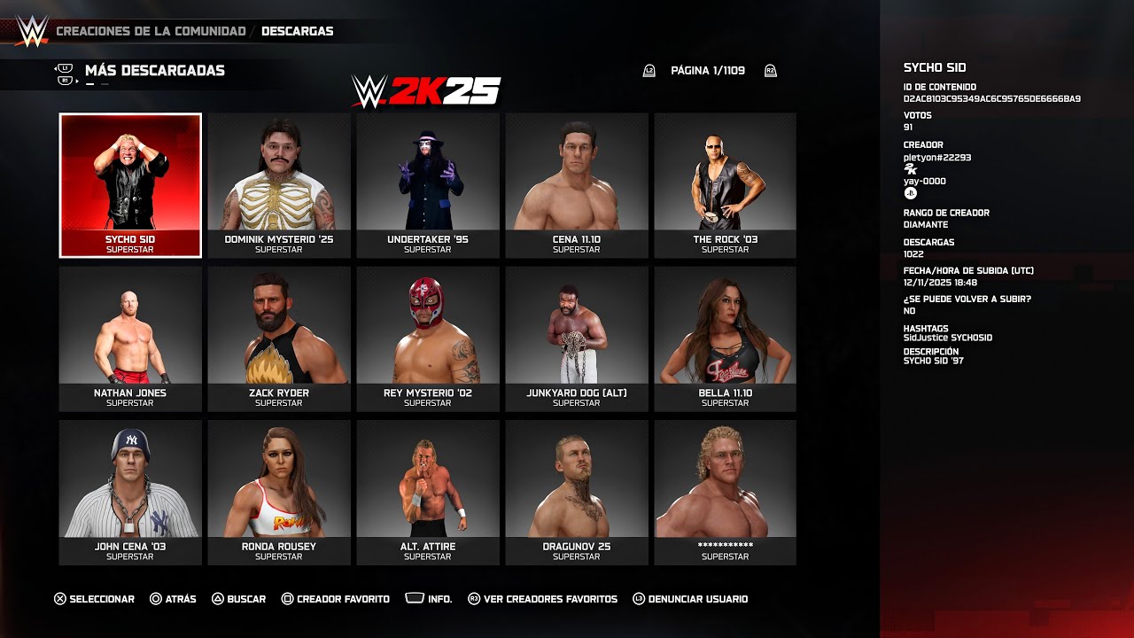 WWE 2K25: BEST CAWS OF THE WEEK (11/16/25) - (11/10/25) | #36 | MEJORES CREACIONES DE LA SEMANA