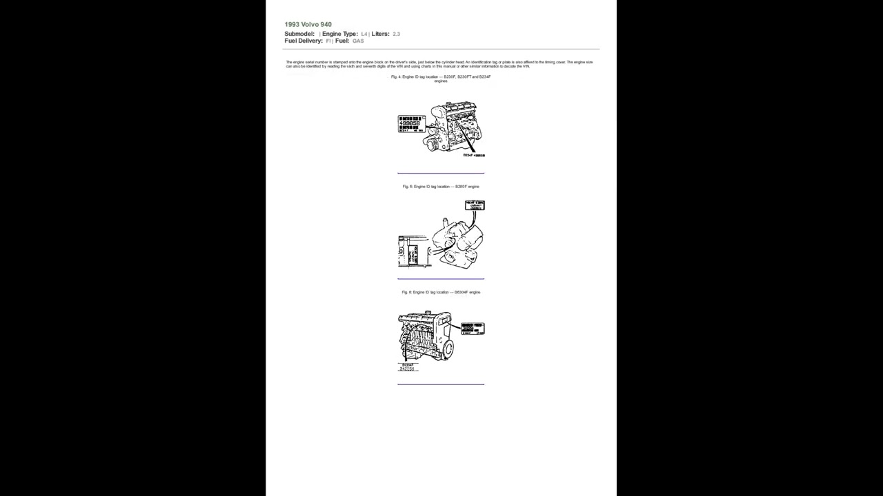 Workshop Manual VOLVO 940 1990 1998 Service Repair Pdf Download English