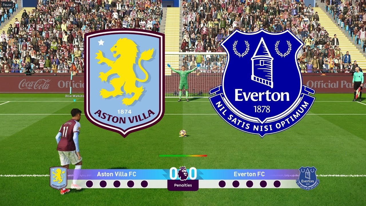 Aston Villa vs Everton : Penalties