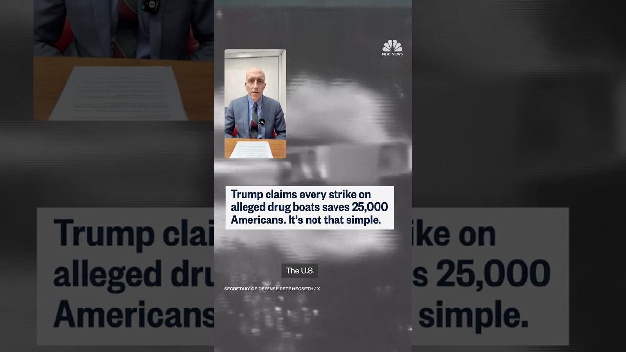 Trump claims every strike on alleged drug boats saves 25,000 Americans. It’s not that simple.