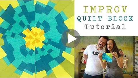 Improv quilt block tutorial - Mister Domestic teaches how to make a fun quilt block