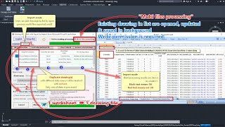 Block To Excel  VER 2.0 -  MULTIPLE FILES batch export or import block info to or from worksheet screenshot 3