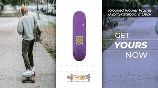 krooked flower frame 8 25 skateboard deck