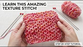 Learn This Stunning Raised Texture Knitting Stitch: Step-by-Step Tutorial!