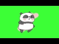 Green Screen Panda dancing