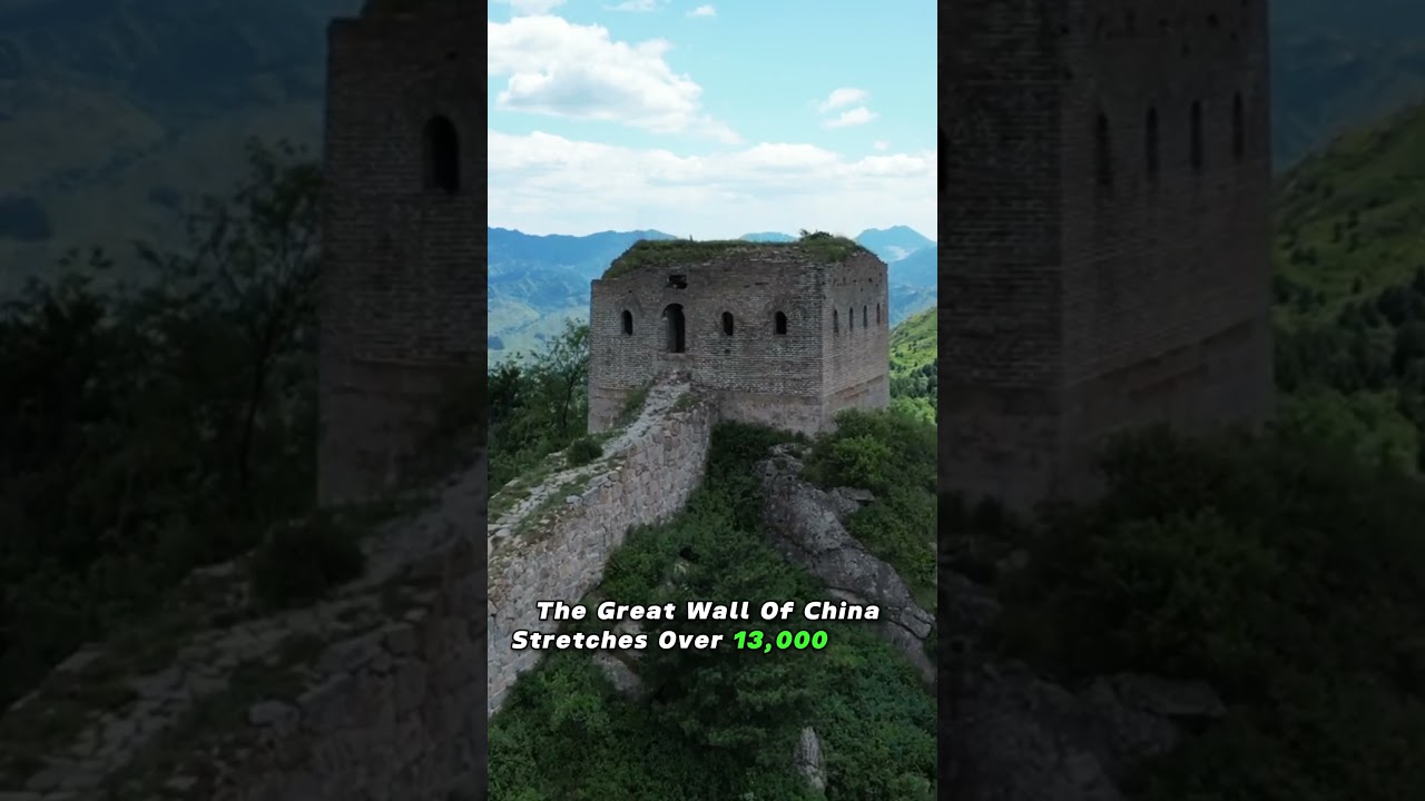 The Great Wall of China: A Monument to History. #ProtectiveBarrier #HistoricalMarvel #CulturalLegacy