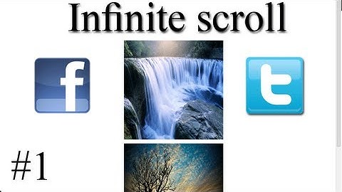 # 1 How to create an Infinite Scroll | PHP/jQuery/Ajax