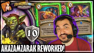 NEW AKAZAMZARAK IS PRETTY GOOD! - Hearthstone Battlegrounds Duos