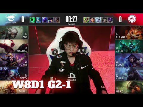 AL vs EDG - Game 1 | Week 8 Day 1 LPL Spring 2022 | Anyone's Legend vs Edward Gaming G1