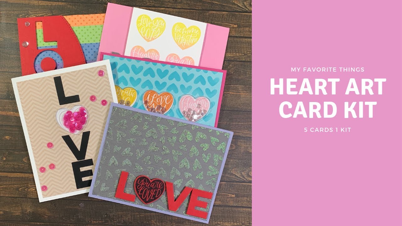 MFT Heart Art Card Kit | 5 Cards 1 Kit - YouTube