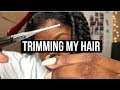 How I Trim My Natural Hair (STOP EXCESSIVE SHEDDING) | HeyLayah