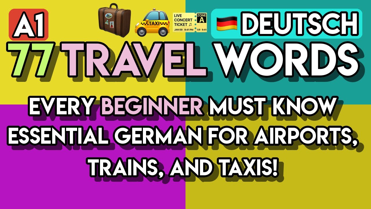 100+ German Travel Phrases for Beginners (A1) | Your First Trip to ...