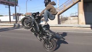 Insane illegal extreme motorcycle stunts & tricks caught on video tape
at streetfighterz ride of the century roc 2014 annual street stunt in
saint louis...