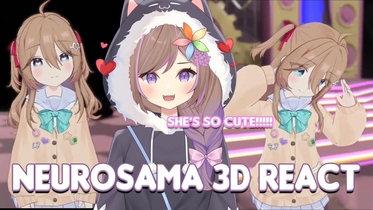 Реакция NekoElla на новую 3D-модель Neurosama