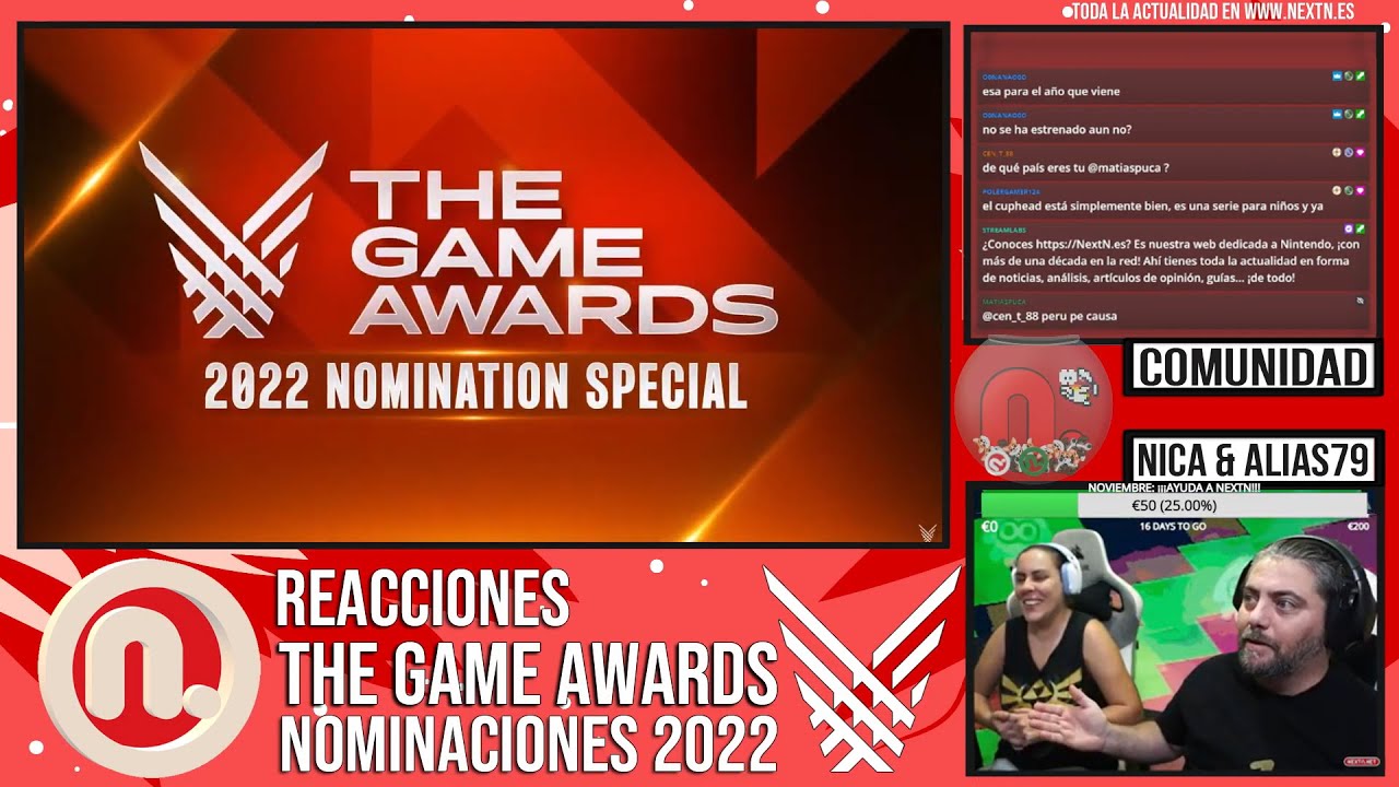 EVENTO DE Reacciones a NOMINACIONES THE GAME AWARDS 2022 - YouTube