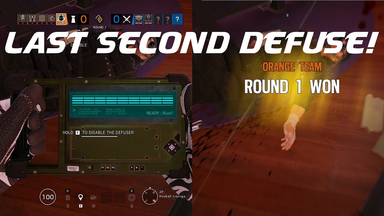 Defusing Just Before Being Shot! - Rainbow Six Siege - YouTube