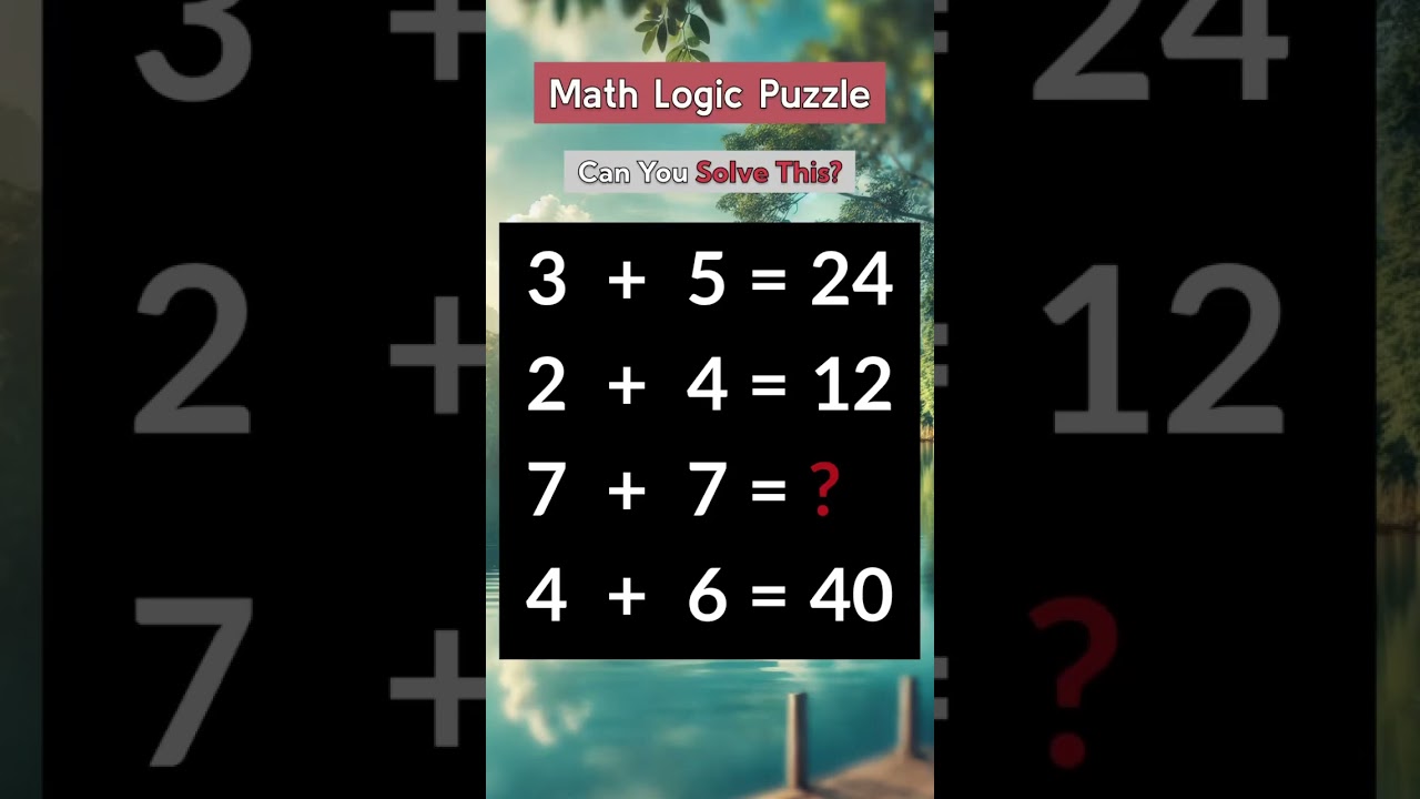 Can you solve this Math Logic Puzzle ? 👌 