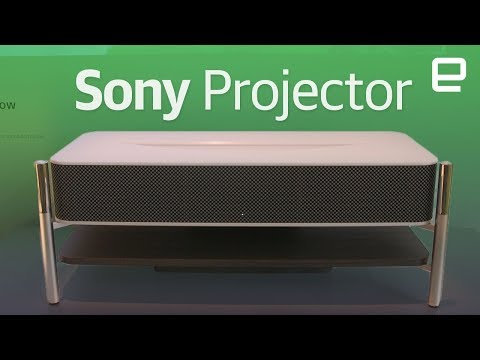 Sony 4k Ultra Short Throw Projector at CES 2018