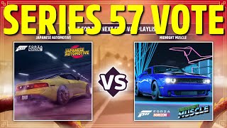Forza Horizon 5 Series 57 Playlist Vote Overview | Series Preview and Car Rewards