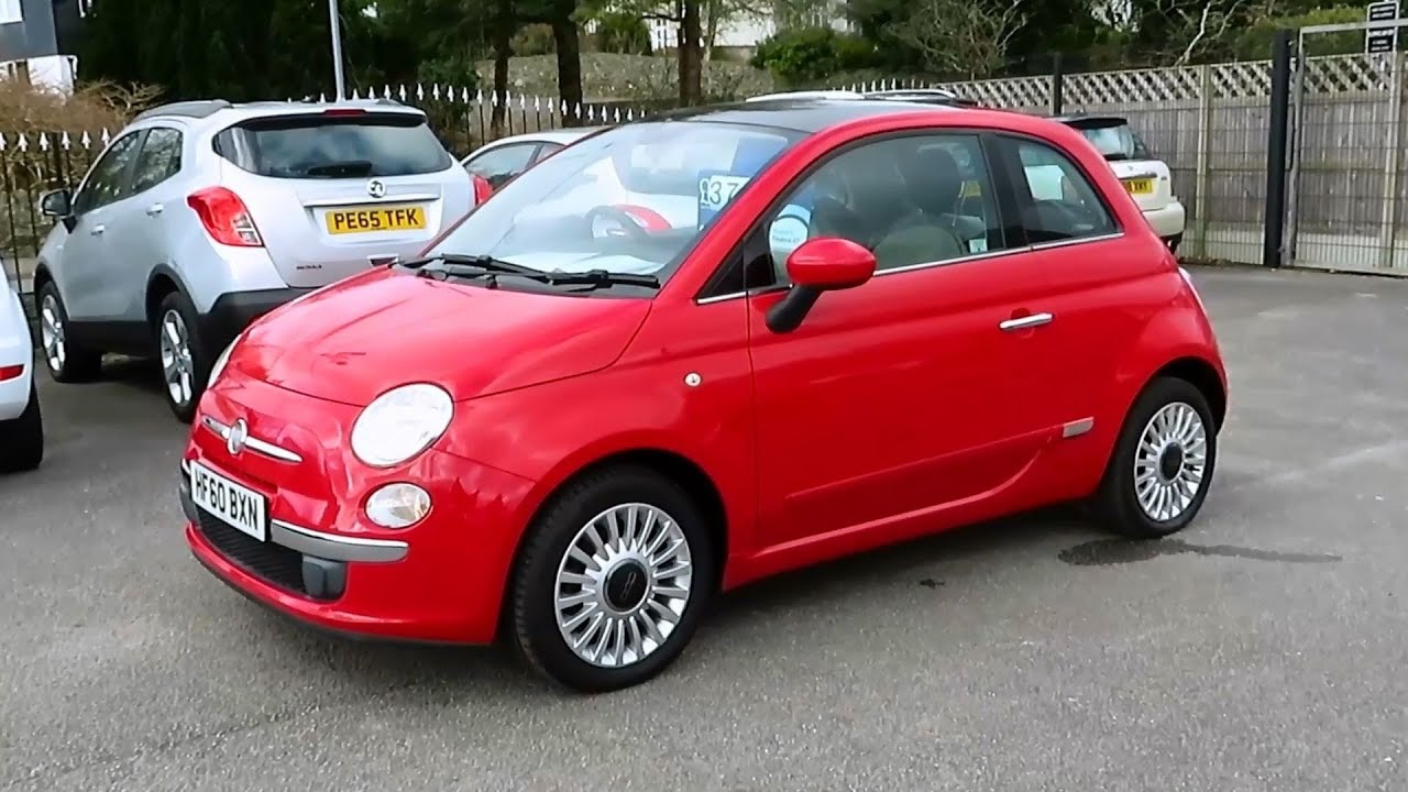 årsag kasket kuffert 2010 Fiat 500 1.2 Lounge - Start up and in-depth tour - YouTube