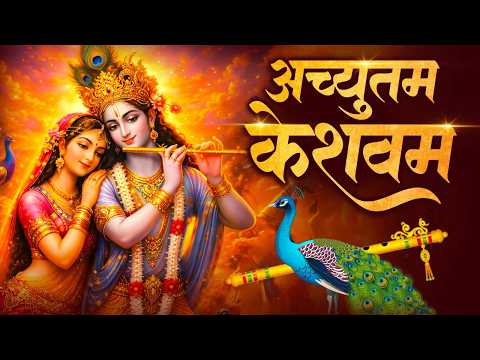 अच्युतम केशवम ( Lyrical ) Achyutam Keshavam | Krishna Damodaram | Krishna Bhajan | Meenakshi Panchal