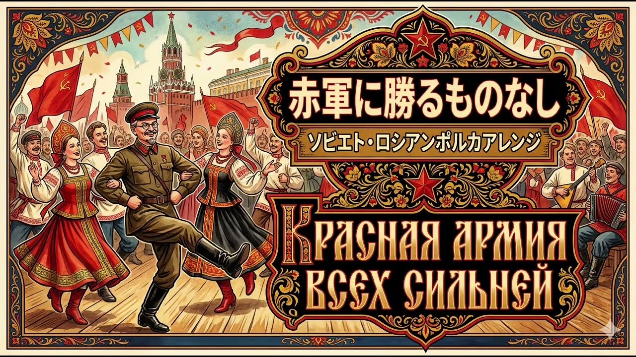 ソ連軍歌「赤軍に勝る者なし」ソビエト・ロシアンポルカアレンジ