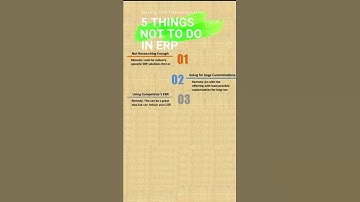5 thing not to do when implement ERP Project #shorts