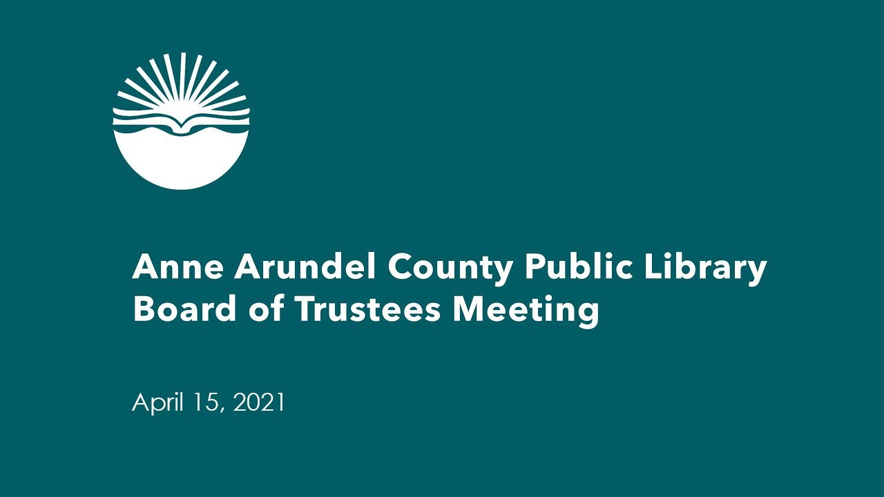 Library Board of Trustees Meeting April 15, 2021 - YouTube