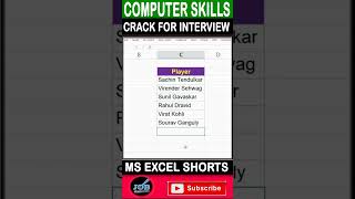 EXCEL TRICKS shorts  Excel Shorts Shortvideo  Excel Shorts  VIRAL