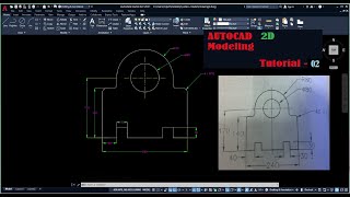 Line, Fillet, circle ,Dimensioning Command in AutoCAD software