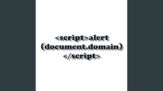 ᐸscriptᐳalert (document.domain) ᐸ/scriptᐳ