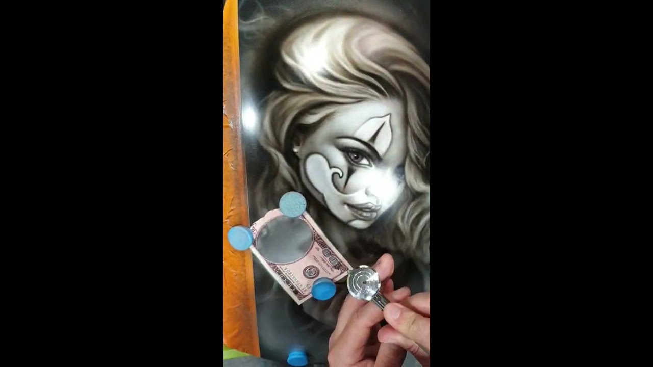 Chicano style Airbrushed Harley Davidson!!