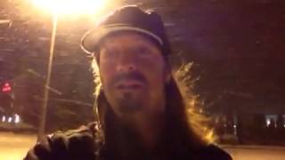 Weather Warrior Bret Michaels During A Pittsburgh Snow