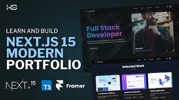 Next.js 15 Build Modern Portfolio | TypeScript, Tailwind & Framer Motion Tutorial