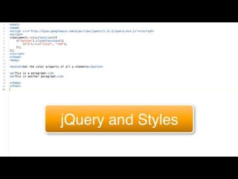 Using jQuery to Modify CSS Styles