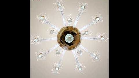 Chiêm ngưỡng "vẻ đẹp thần sầu" của mẫu đèn chùm pha lê hoàng kim cao cấp