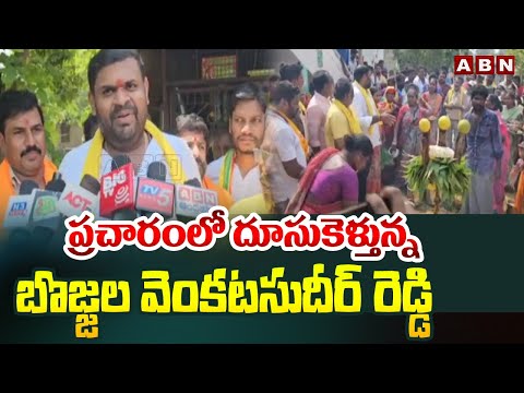 ప్రచారంలో దూసుకెళ్తున్న బొజ్జల వెంకటసుదీర్ రెడ్డి | TDP Bojjala Venkata Sudhir Reddy | ABN Telugu - ABNTELUGUTV