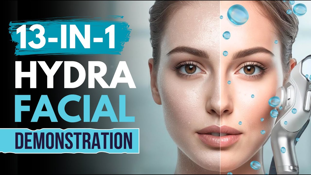 13 in 1 HydraFacial Complete Demonstration | Step by Step HydraFacial Training | Hydra Dermabrasion