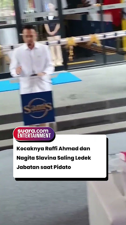 Kocaknya Raffi Ahmad dan Nagita Slavina Saling Ledek Jabatan saat Pidato