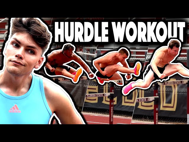 Hurdle Workout ft. Trey Cunningham, Joshua Zeller u0026 FSU Hurdlers class=