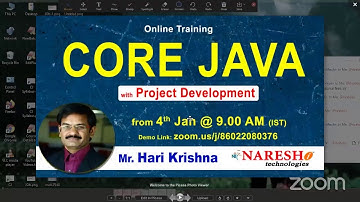CORE JAVA @ 7:00 AM (IST) by Mr.Harikrishna_NEW Link