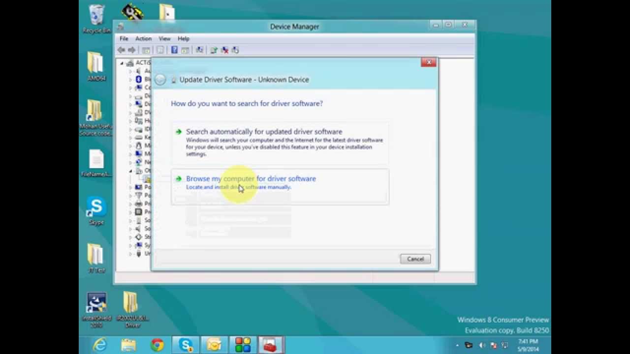 IR2002UL&IR4002US Manually Driver Installation in Windows Vista/7&8 OS