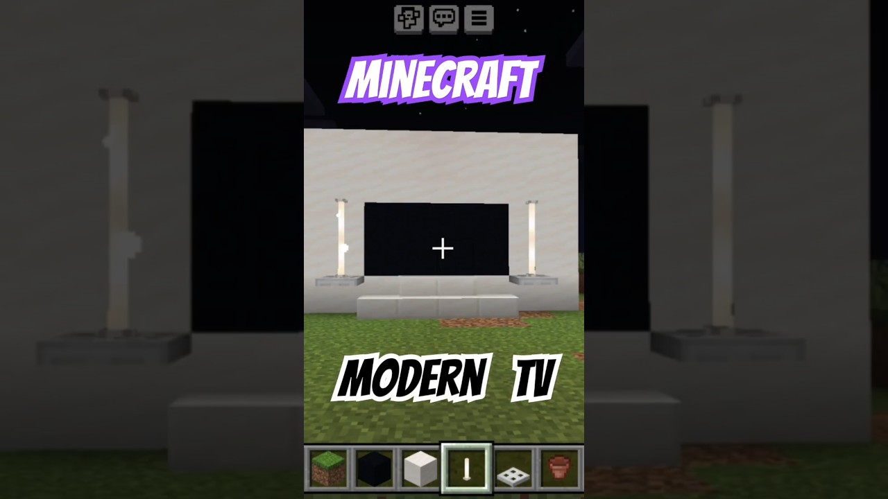 Minecraft Modern TV Idea 💡✅💯📸| 