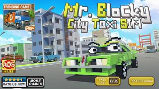 Mr. Blocky City Taxi SIM - Android Gameplay screenshot 5