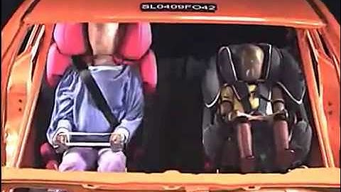 Cybex Solution X Fix Crash test   front impact, front view + bad seat