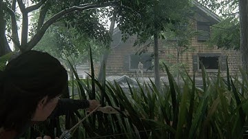 The Last of Us Part II - Hillcrest (Survivor) - ranged Bow headshot - no Rangefinder or aim-assist
