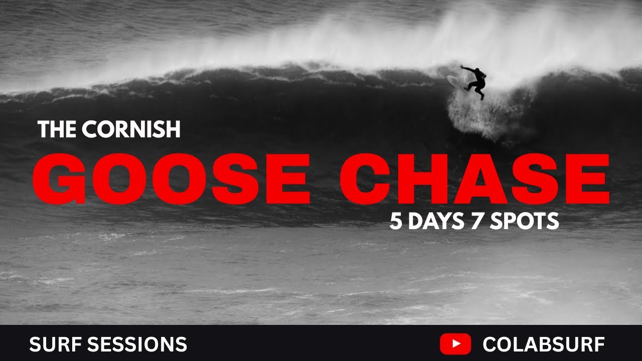 UK Pumps - Корнуоллская погоня за гусем | Серфинг во время сильного зимнего шторма в Ньюквее, Кор...