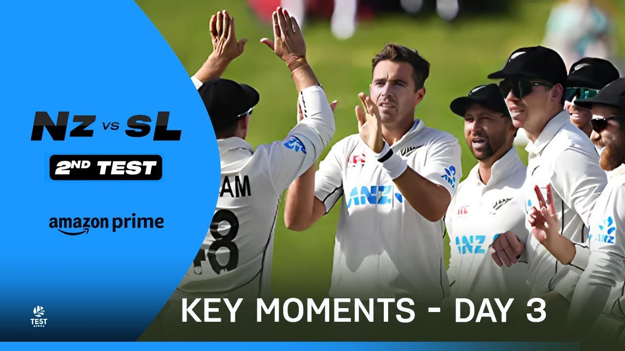 NZ vs SL 2nd Test: Day 3 - Key Moments 🏏 | Prime Video India - YouTube